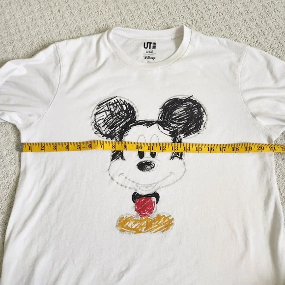 UNIQLO Disney Mickey Mouse Graphic T Shirt White UT Graphic Tee Men's Large - Picture 6 of 10
